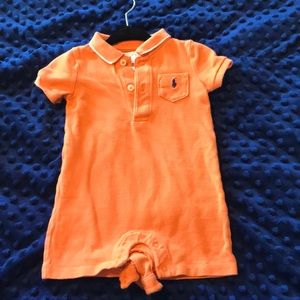 Ralph Lauren polo baby romper orange size 6 months
